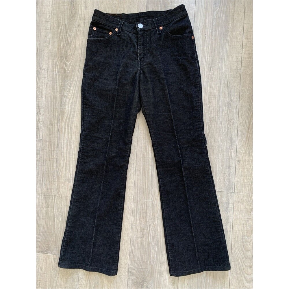 Levi's 517 Bootcut Corduroy Stretch Pants  Black Junior Size 7 Short
